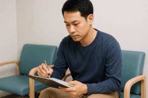 問診票の記入